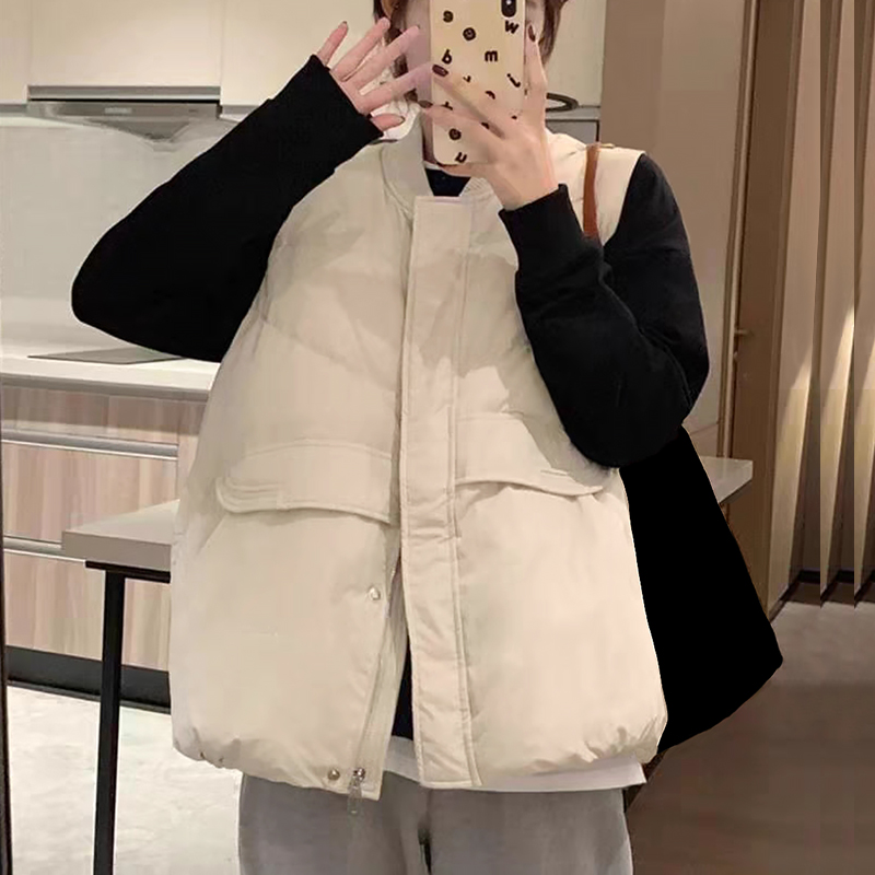 嘉菲梦娜百搭棉马甲坎肩