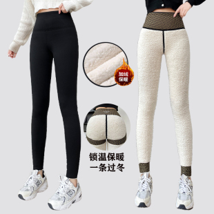 女外穿云朵绒收腹提臀黑金显瘦保暖打底休闲裤 冬季 特厚加绒鲨鱼裤
