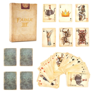 复古风格游戏扑克牌 FABLE 3  神鬼寓言 限量珍藏版扑克牌套装