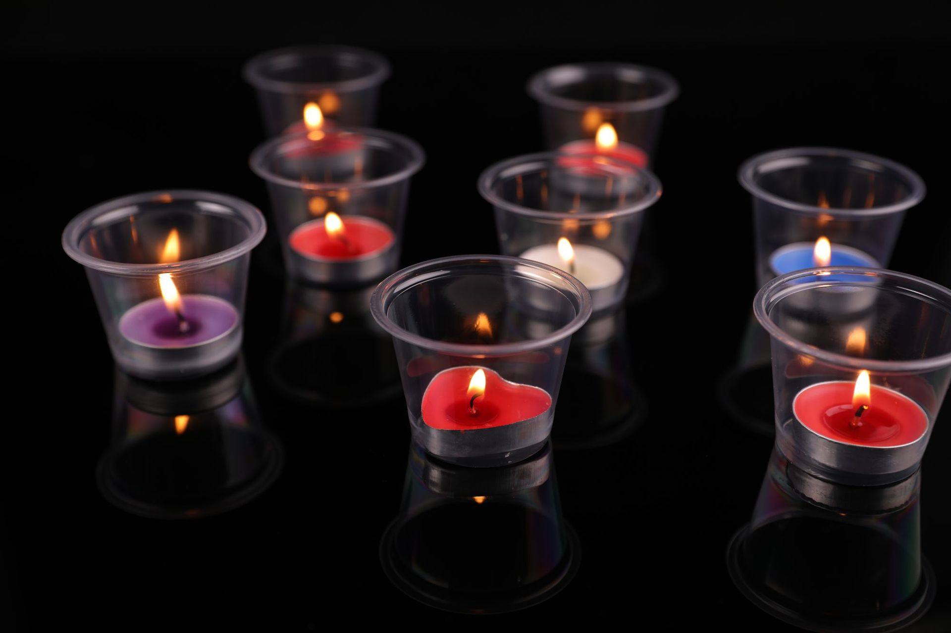 牛皮纸盒铝杯蜡烛杯茶蜡照明居家