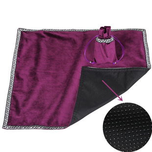 飾布altar 塔羅牌神諭卡桌布防滑絨布純色桌布加牌袋柔軟裝 cloth
