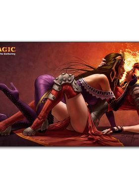 茜卓莉莲娜万智牌垫桌游周边卡牌MTG桌垫大鼠标垫Liliana Chandra