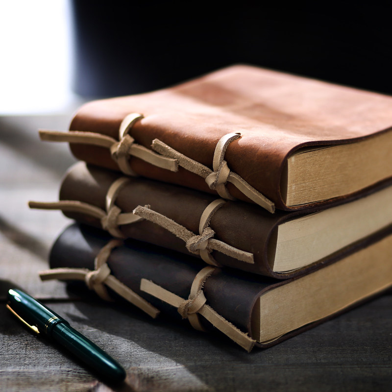 欧式魔法书日记本复古本子加厚超厚 手工牛皮本 真皮创意笔记本