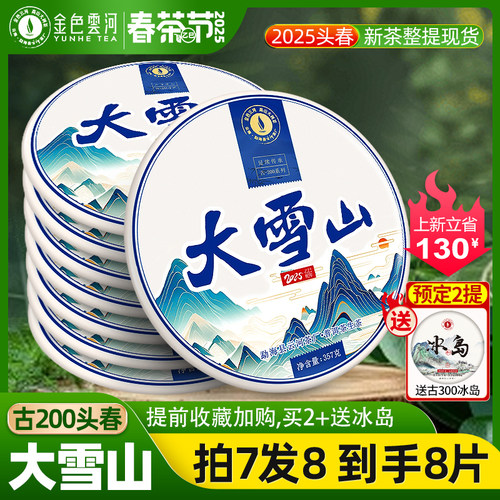 金色云河大雪山古树茶普洱茶生茶