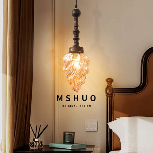 氛围感设计师款大气床头小吊灯