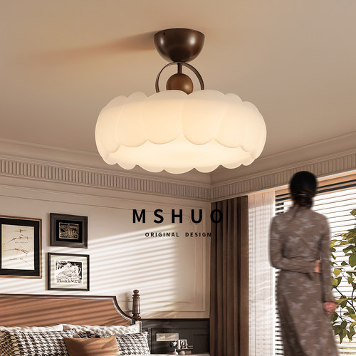 网红云朵中古风高级感卧室灯具