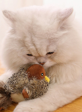 贵为GiGwi猫玩具仿真小鸟老鼠发声猫咪自嗨解闷神器小猫逗猫棒