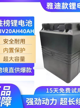 国标雅迪通用款13串锂电池48v电动车20ah12ah保险承保送充电器