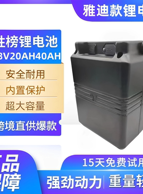国标雅迪通用款13串锂电池48v电动车20ah12ah保险承保送充电器