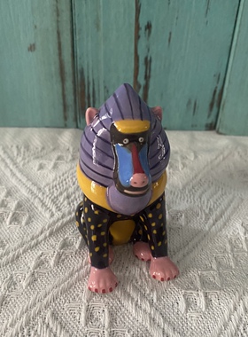 出口外单陶瓷手绘狒狒调味瓶 山魈个性家居摆件创意瓷器家居设计