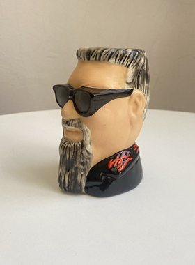 原单TikiFARM鸡尾酒杯创意个性浮雕人物造型摆件桌面小花插花瓶