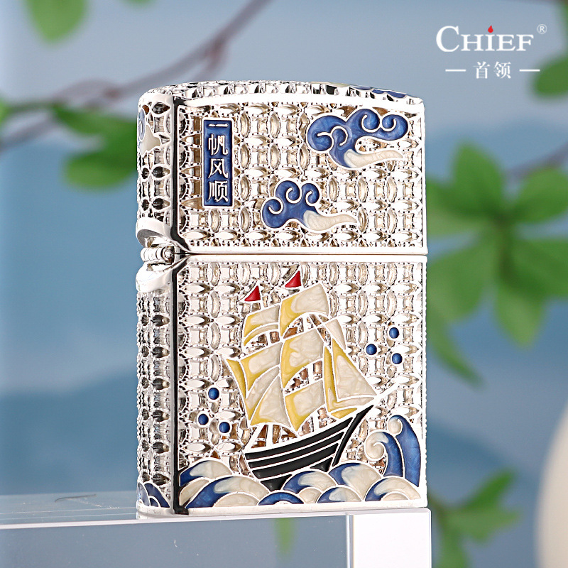 首领一帆风顺煤油打火机