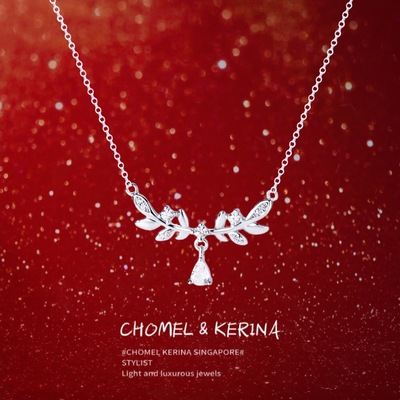 高级感满满~月桂女神项链