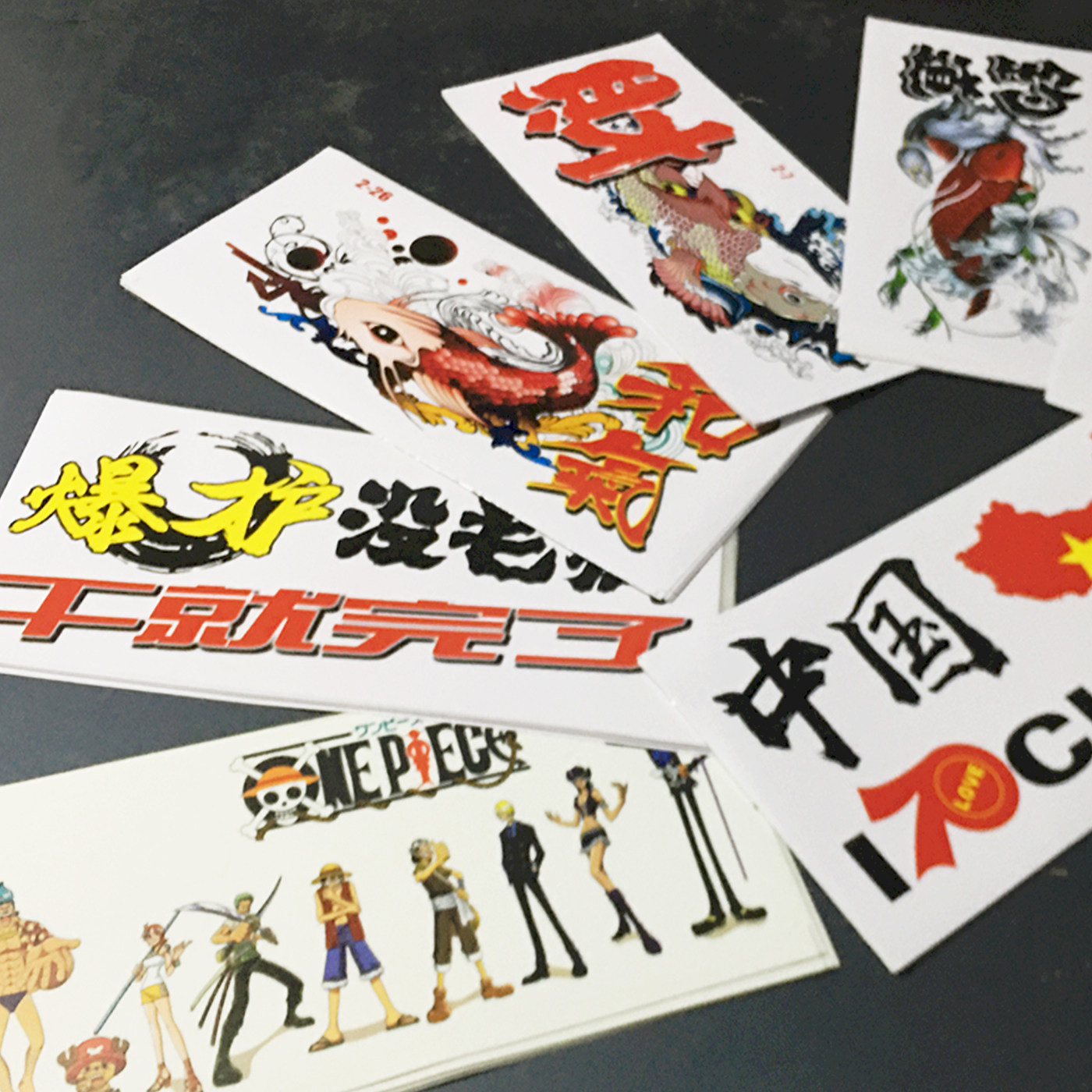 新品个性化钓箱侧面贴纸图片