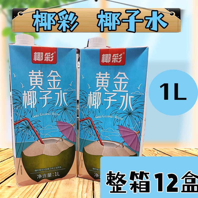 整箱12盒椰彩椰子水新鲜果汁饮料饮品奶茶店专用无添加椰子汁