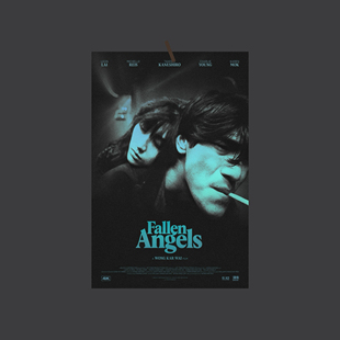 堕落天使电影海报港风宿舍卧室沙发背景墙贴定制王家卫金城武黎明