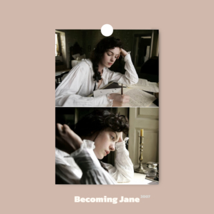 成为简奥斯汀文艺电影海报宿舍床头背景墙装饰画安妮海瑟薇周边