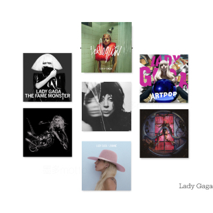Lady Gaga专辑黑胶封面海报墙贴卧室背景墙装饰画沙发挂画定制