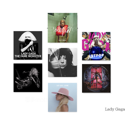 LadyGaga专辑黑胶封面海报墙贴