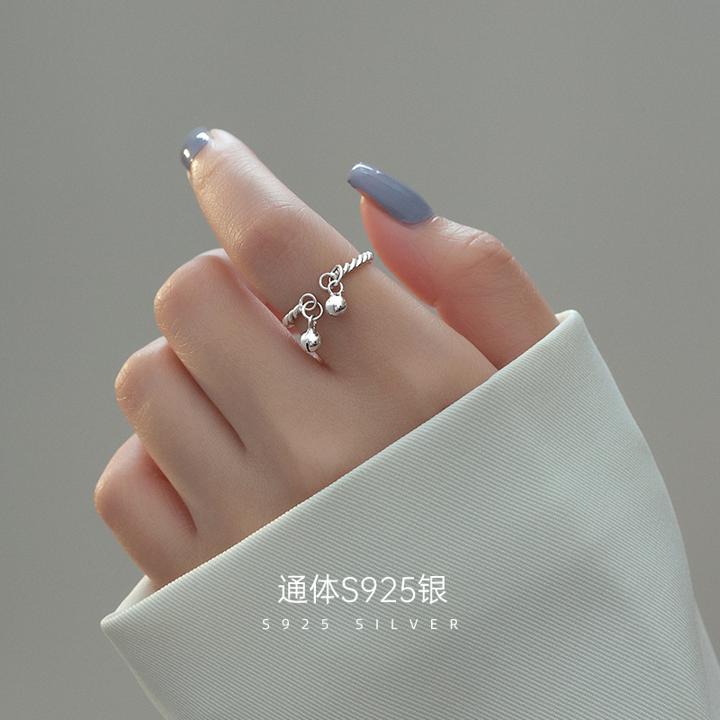 气质百搭S925银开口戒指