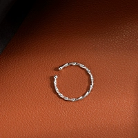 Кольцо с косичкой, серебро 925 пробы