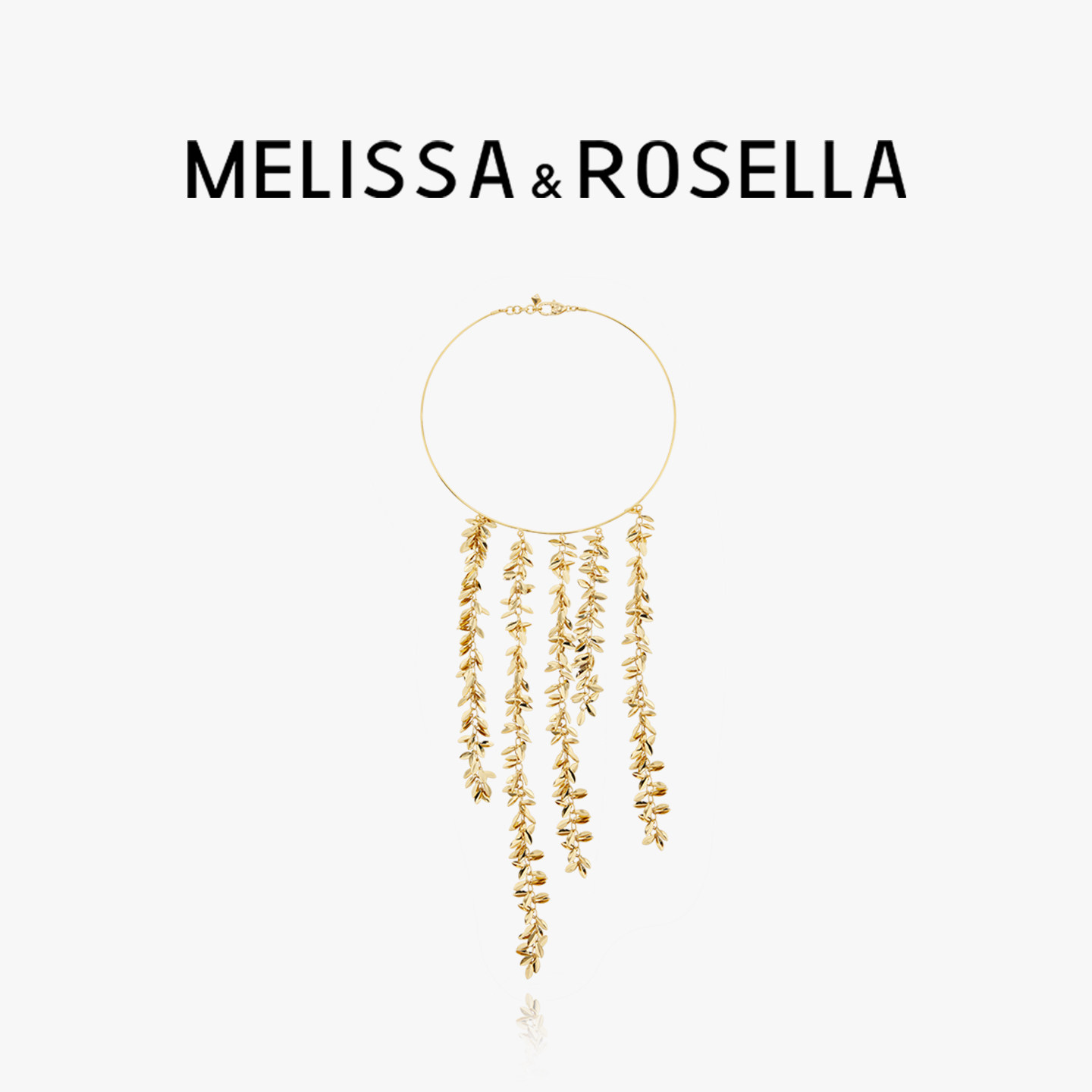 Melissa&Rosella张月同款流苏叶子项圈设计感个性小众项链轻奢潮