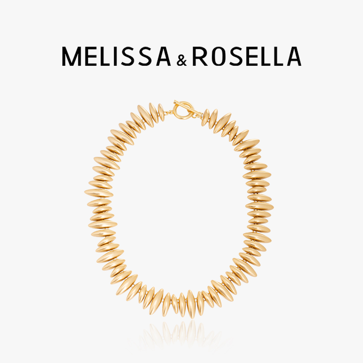 MELISSA&ROSELLA陈卓璇同款个性vintage风复古磨砂金项链夸张项圈