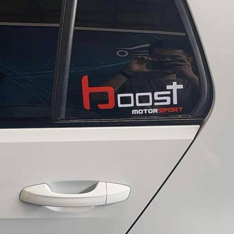 Boost车贴抖音同款网红个性创意车身玻璃遮挡划痕装饰车贴纸拉花