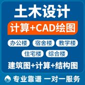 结构图混凝土结构设计 计算 按任务书设计 土木工程设计建筑图
