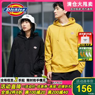 潮牌休闲情侣上衣女8874 Dickies连帽卫衣男全棉运动长袖 春夏新品