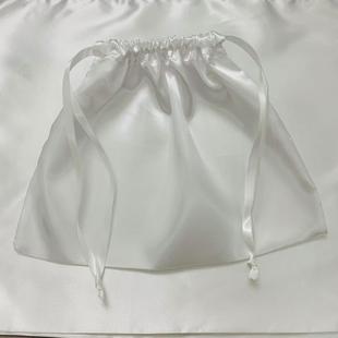 丝带丝绸缎束口袋贡缎防尘袋包包收纳袋双抽绳礼品包装袋订logo