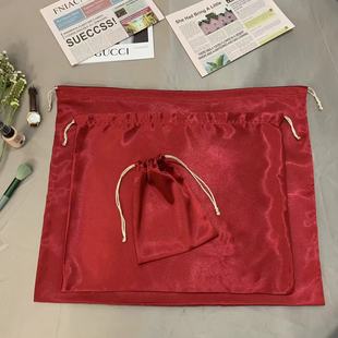 束口袋丝绸收纳袋旅行包包防尘袋睡衣服抽绳内衬胆袋羽绒服被打包