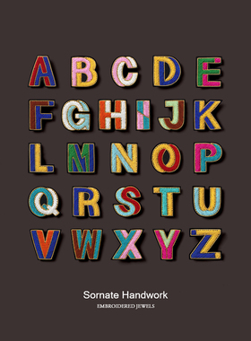 创意彩色字母DIY胸针设计感小众饰品别针装饰个性百搭配饰徽章