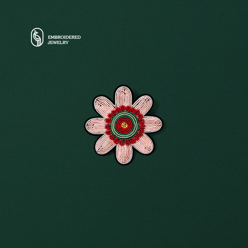 西番莲花朵胸针设计感小众别针植物花卉配饰手工刺绣徽章高档饰品,饰品/流行首饰/时尚饰品新,胸针,淘宝优惠券,粉丝福利购,淘宝优惠卷