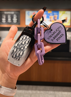 适用奔驰车钥匙套23款 gle350glaglb220glc300E级高端扣金属渐变