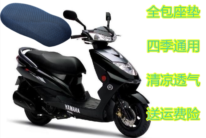 雅马哈迅鹰ZY125踏板摩托车坐垫套电摩座垫透气座套通用防晒防滑