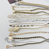 腰链女士装 饰细腰带简约配连衣裙银色民族风珍珠时尚 小皮带裙带