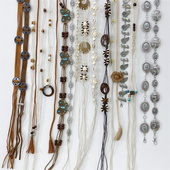 女款 简约百搭细腰带打结绳子编织装 饰配裙子绑带带女打结米色皮带