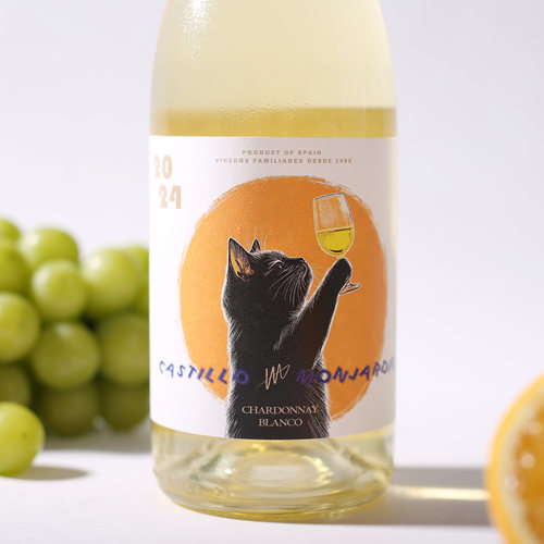 西班牙梦花园喵富贵干白葡萄酒