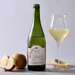 拉板客干型起泡苹果酒 野生苹果天然酵母 0糖不甜 8颗苹果酿1瓶酒