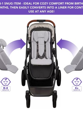 UPPAbaby婴儿车坐垫护脊头棉垫0-6个月新生儿靠背适用Vista/Cruz