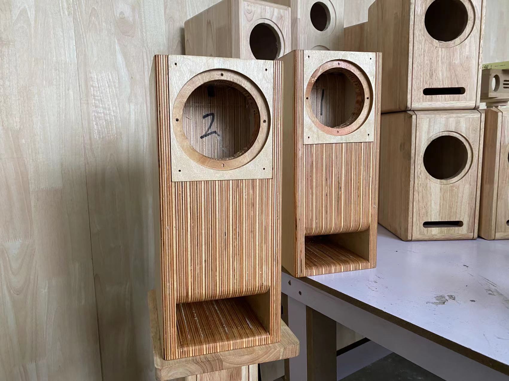 手工定制迷宫实木空箱体HiFi音箱