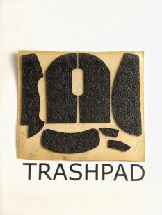 卓威U2鼠标防滑贴0.45mm黑雪花聚氨酯