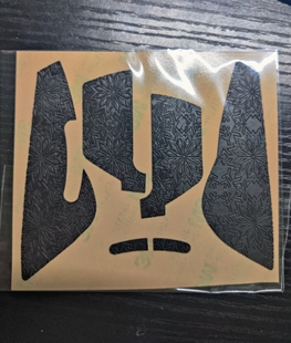 镁铝合金版 毒蝰minise版 雪花纹鼠标防滑贴