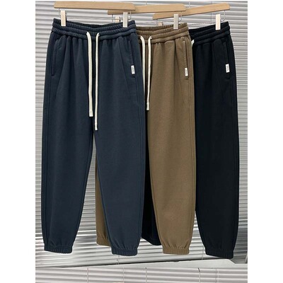 加绒加厚哈伦卫裤潮流重磅休闲裤