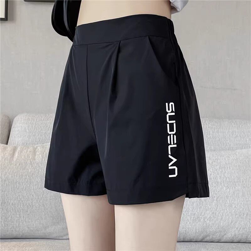 冰丝薄款速干三分短裤女夏图片