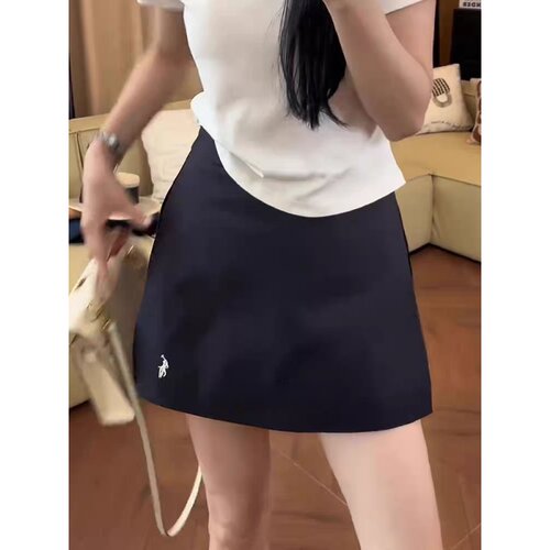 刺绣小马a字短裙裤女夏