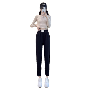薄款萝卜哈伦裤女2024春夏季爆款新款高腰宽松显瘦小脚休闲运动裤