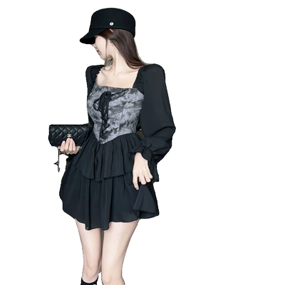 高级感甜美小个子蓬蓬裙女秋