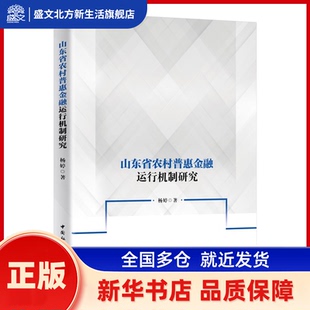 山东省农村普惠金融运行机制研究 杨婷 9787520368261 中国社会科学出版社 达额立减 闪电发货 80%城市次 杨婷